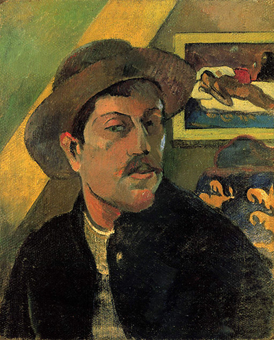 Self-Portrait with the Yellow Christ by Paul Gauguin